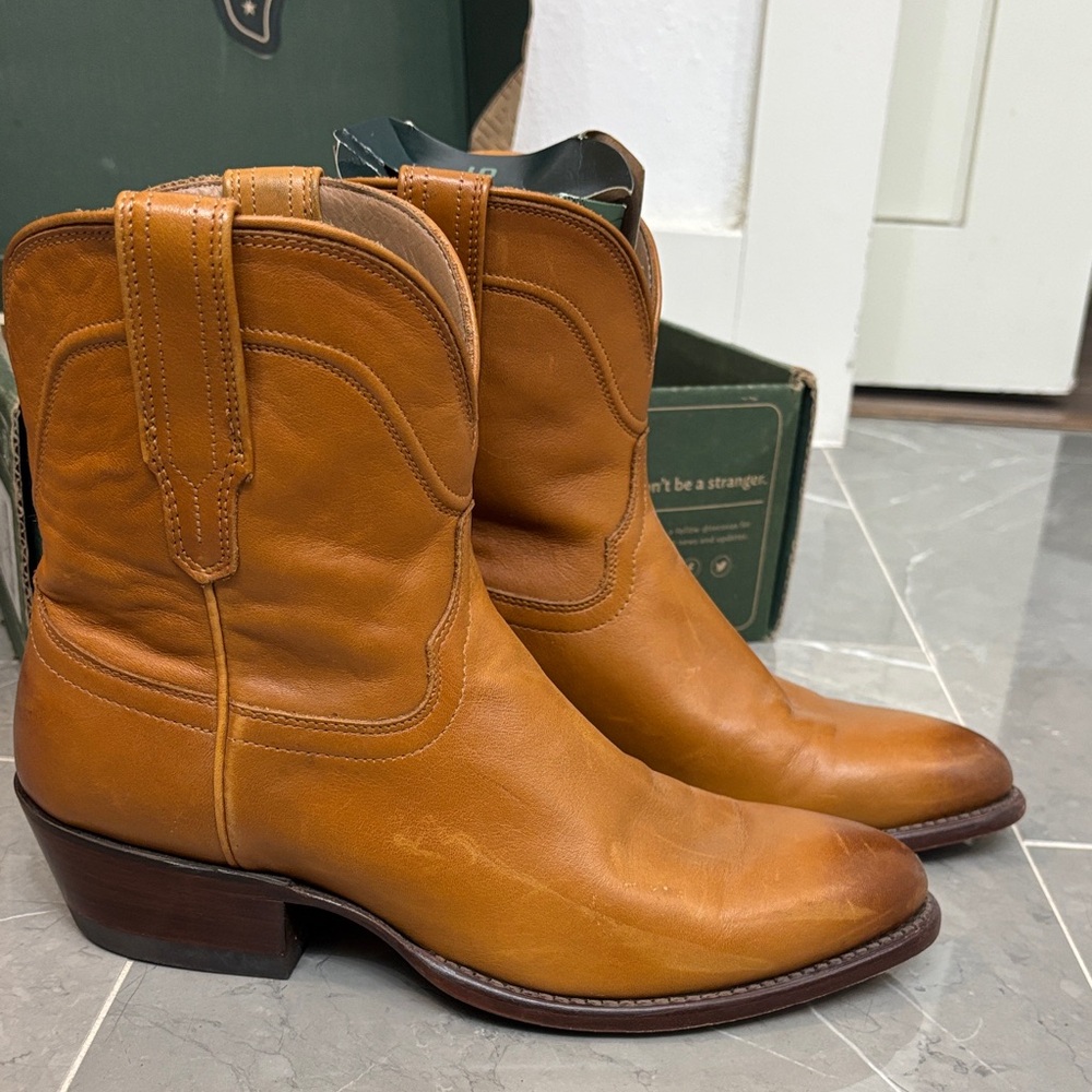 Tecovas Penny bootie, desert calf tan, 9B